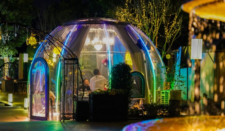 星空夢泡泡屋用的什么材質？